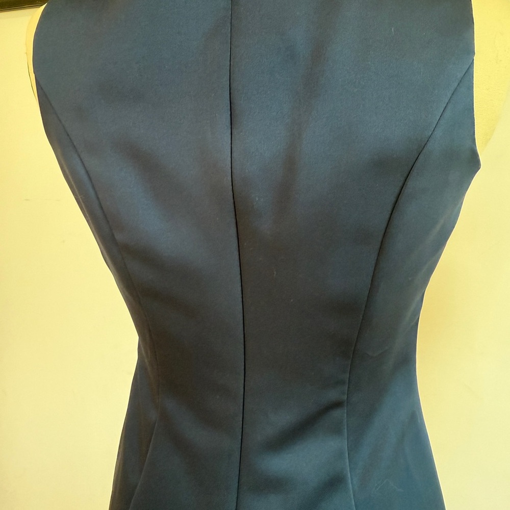 Elegant Navy Blue Sleeveless Maxi Dress Michelangelo - Picture 9 of 9